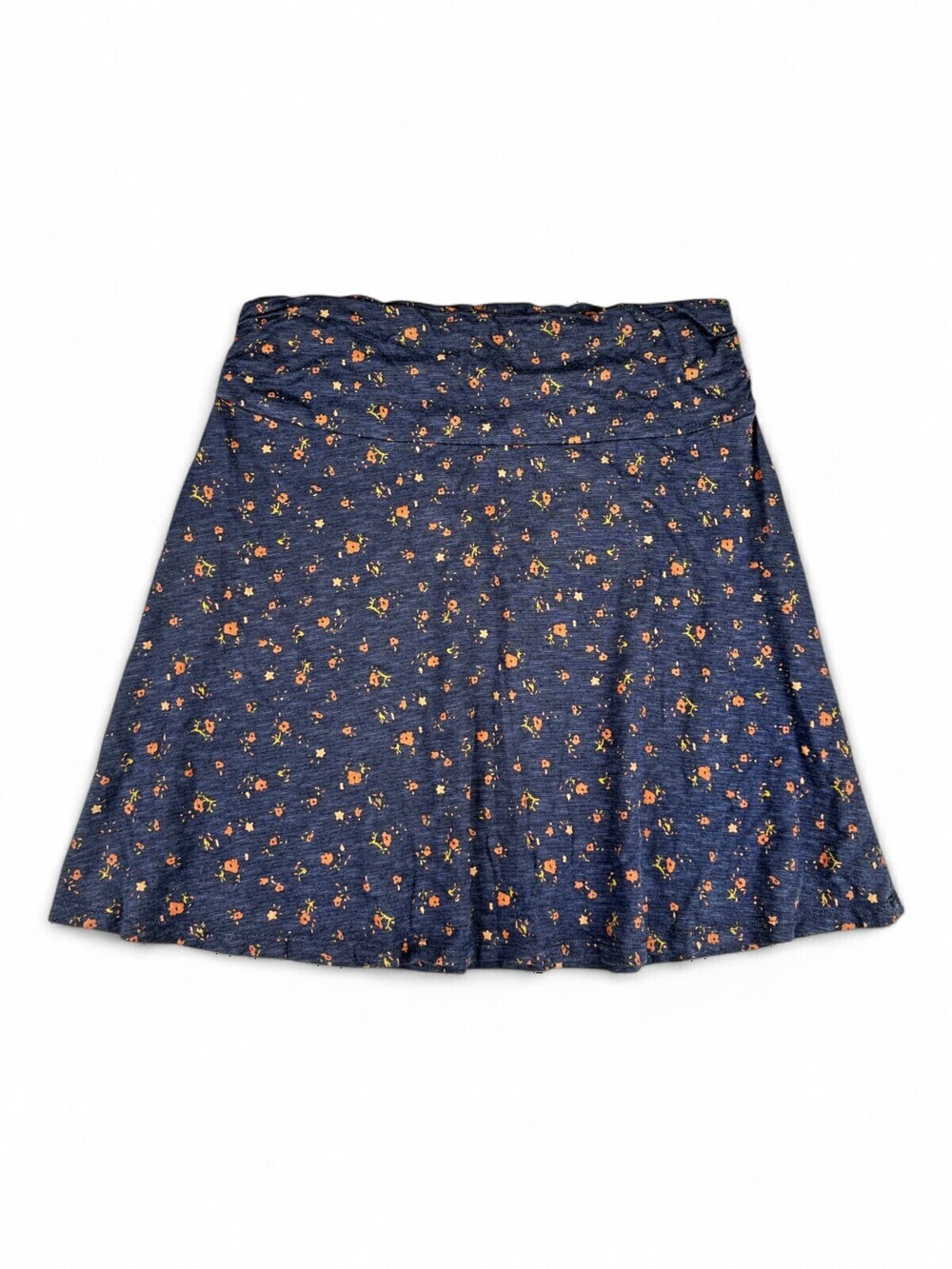 Toad&Co Floral A-Line Skater Skirt Size L Navy